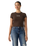 The Levi's® Womens Graphic Essential Baby T-Shirt in Emb Club Logo Java