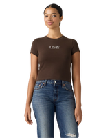 The Levi's® Womens Graphic Essential Baby T-Shirt in Emb Club Logo Java