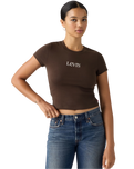 The Levi's® Womens Graphic Essential Baby T-Shirt in Emb Club Logo Java