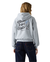 The Levi's® Womens Graphic Everyday Hoodie in Baby Silver Heather Grey