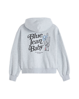 The Levi's® Womens Graphic Everyday Hoodie in Baby Silver Heather Grey