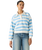 The Levi's® Womens Graphic Vintage Rugby Fleece Sweatshirt in Stripe Rugby Arch Logo Alaskan Blue