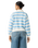 The Levi's® Womens Graphic Vintage Rugby Fleece Sweatshirt in Stripe Rugby Arch Logo Alaskan Blue