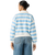 The Levi's® Womens Graphic Vintage Rugby Fleece Sweatshirt in Stripe Rugby Arch Logo Alaskan Blue