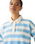 The Levi's® Womens Graphic Vintage Rugby Fleece Sweatshirt in Stripe Rugby Arch Logo Alaskan Blue