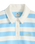 The Levi's® Womens Graphic Vintage Rugby Fleece Sweatshirt in Stripe Rugby Arch Logo Alaskan Blue