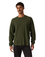 The Levi's® Mens Relaxed Thermal Long Sleeve T-Shirt in Weathered Finish Rosin