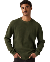 The Levi's® Mens Relaxed Thermal Long Sleeve T-Shirt in Weathered Finish Rosin