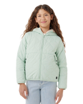 Girls Anti Series Anoeta Quilted Jacket in Light Moss