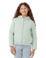 Girls Anti Series Anoeta Quilted Jacket in Light Moss