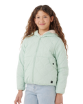 Girls Anti Series Anoeta Quilted Jacket in Light Moss