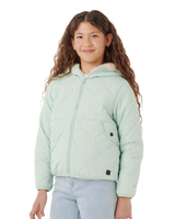 Girls Anti Series Anoeta Quilted Jacket in Light Moss