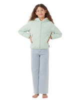 Girls Anti Series Anoeta Quilted Jacket in Light Moss