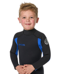 The Rip Curl Groms Trad 5/4mm Back Zip Wetsuit in Blue
