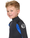 The Rip Curl Groms Trad 5/4mm Back Zip Wetsuit in Blue