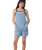 Girls Sunshine Squad Romper in Washed Blue