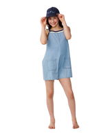Girls Sunshine Squad Romper in Washed Blue