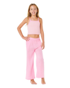 Girls Premium Surf Beach Trousers in Bright Pink