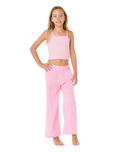 Girls Premium Surf Beach Trousers in Bright Pink