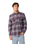 The Rip Curl Mens Classic Surf Count Flannel Shirt in Charcoal Grey