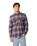 The Rip Curl Mens Classic Surf Count Flannel Shirt in Charcoal Grey