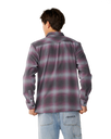The Rip Curl Mens Classic Surf Count Flannel Shirt in Charcoal Grey