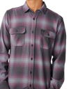 The Rip Curl Mens Classic Surf Count Flannel Shirt in Charcoal Grey