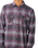 The Rip Curl Mens Classic Surf Count Flannel Shirt in Charcoal Grey