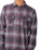The Rip Curl Mens Classic Surf Count Flannel Shirt in Charcoal Grey
