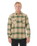 The Rip Curl Mens Count Flannel Shirt in Khaki Rock