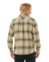 The Rip Curl Mens Count Flannel Shirt in Khaki Rock