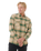 The Rip Curl Mens Count Flannel Shirt in Khaki Rock