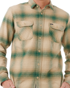 The Rip Curl Mens Count Flannel Shirt in Khaki Rock