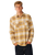 The Rip Curl Mens Classic Surf Count Flannel Shirt in Dark Mustard