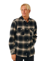 The Rip Curl Mens Count Flannel Shirt in Taupe