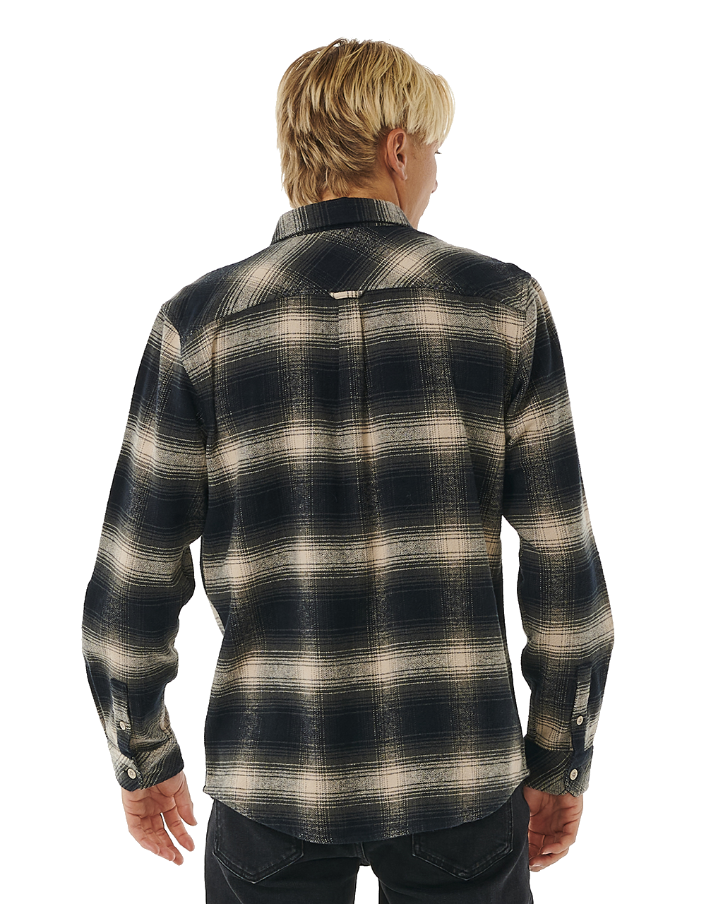 The Rip Curl Mens Count Flannel Shirt in Taupe