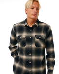 The Rip Curl Mens Count Flannel Shirt in Taupe