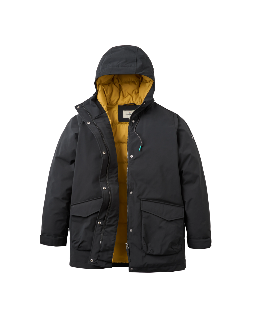 The Passenger Womens Alaska Insulated Parka Jacket in Black