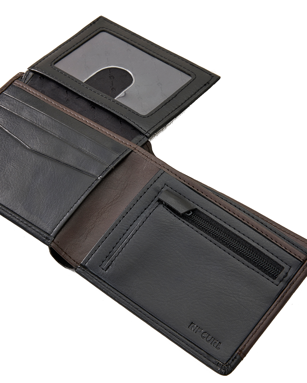 The Rip Curl Mens Ridge All Day Wallet in Brown & Black
