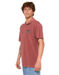 The Rip Curl Mens Wettie Polo Shirt in Apple Butter
