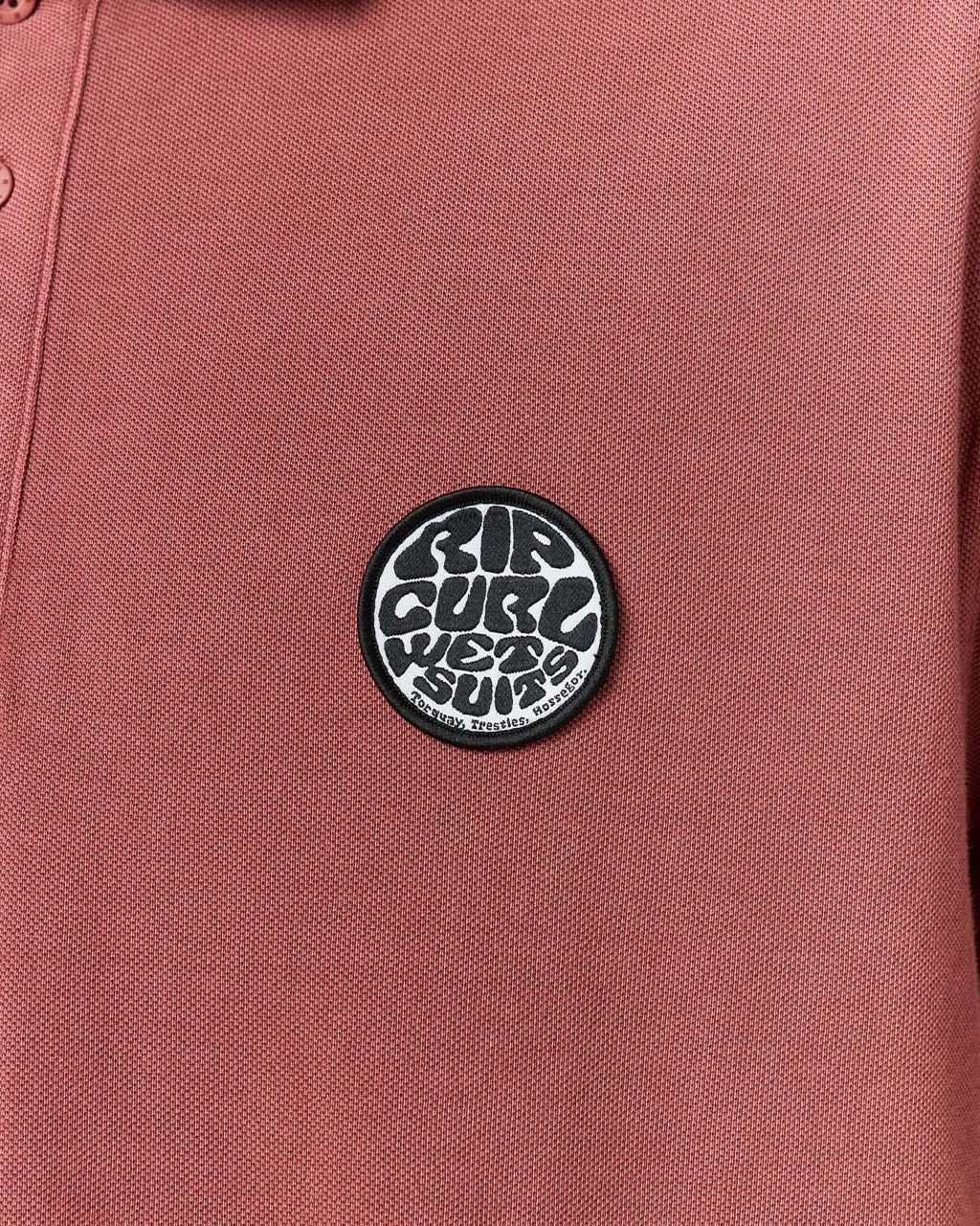 The Rip Curl Mens Wettie Polo Shirt in Apple Butter
