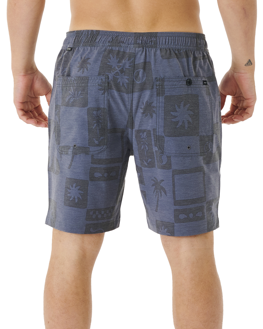 The Rip Curl Mens Boardwalk SWC Walkshorts in Black