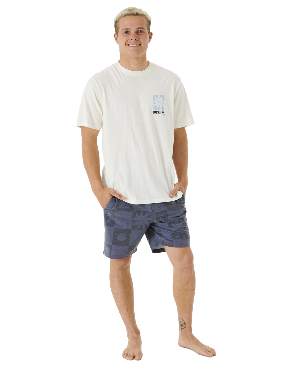 The Rip Curl Mens Boardwalk SWC Walkshorts in Black