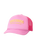 Girls Mixed Soft Trucker Cap in Hot Pink