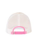 The Rip Curl Womens Girls Mixed Trucker Cap in Natural & Pink
