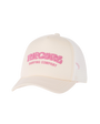 Girls Mixed Trucker Cap in Natural & Pink