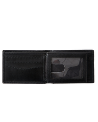The Rip Curl Mens Stacked RFID Slim Wallet in Black