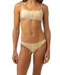 The Rhythm Womens Sunray Cheeky Bikini Bottoms in Gold