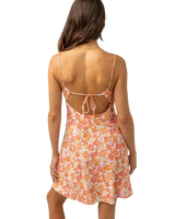 Rosa Floral Bias Cut Mini Dress in Pink