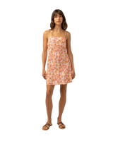 Rosa Floral Bias Cut Mini Dress in Pink